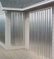 31.25" X 32" .030 Galvanized Steel Storm Panels