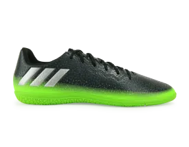 adidas Kids Messi 16.3 Indoor Soccer Shoes Dark Grey/Silver Metalic/Solar Green