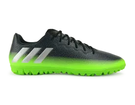 adidas Men's Messi 16.3 Turf Soccer Shoes Dark Grey/Silver Metalic/Solar Green