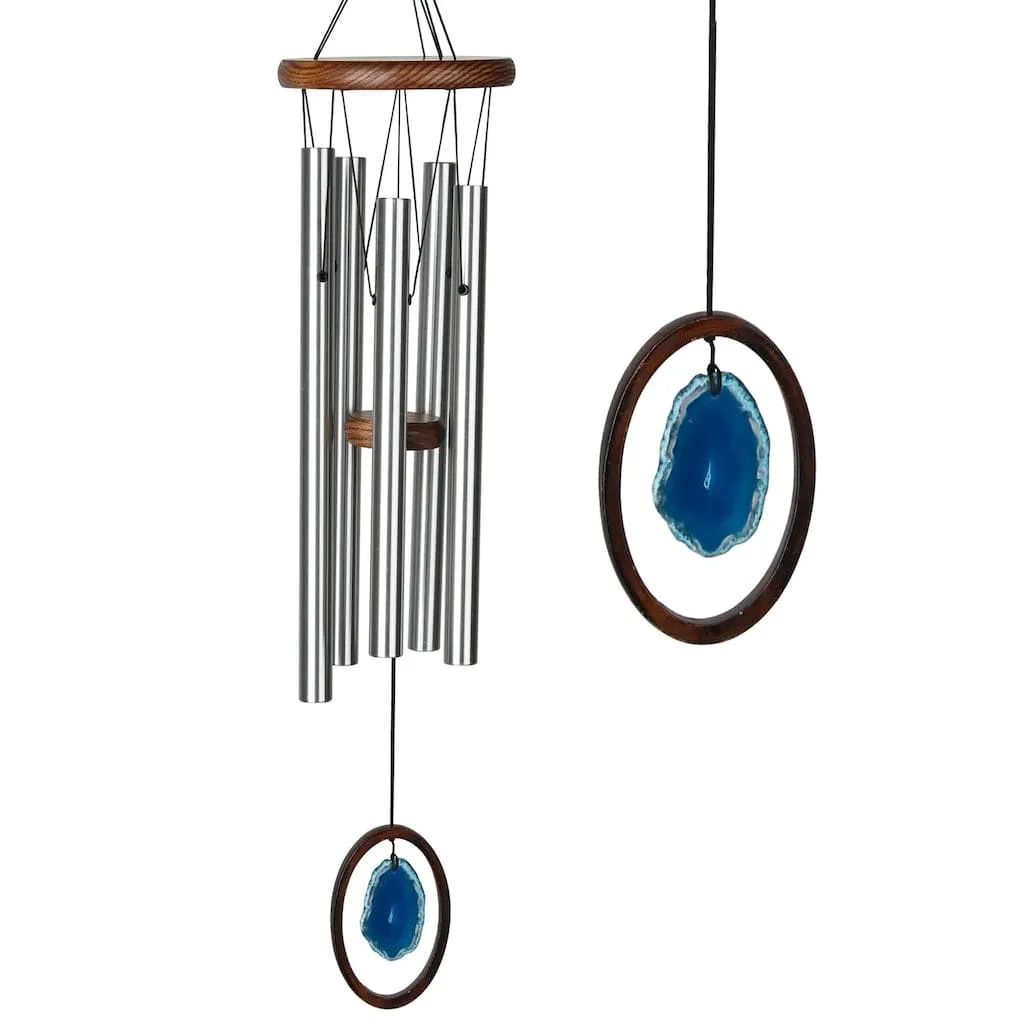 Agate Large Blue Wind Chime by Woodstock Chimes