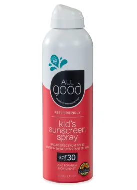 All Good SPF 30 Kid’s Mineral Sunscreen Spray 6oz