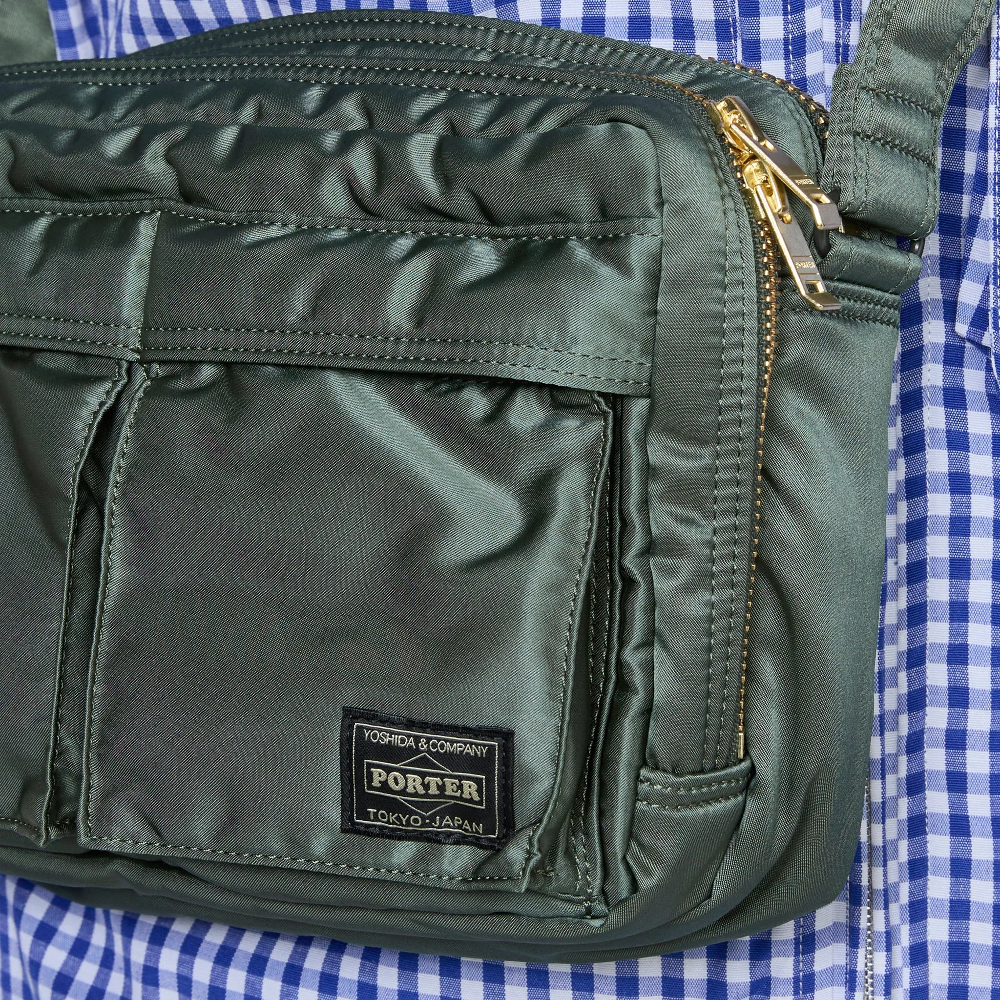 All New Tanker Sling Bag W-Zip Sage Green