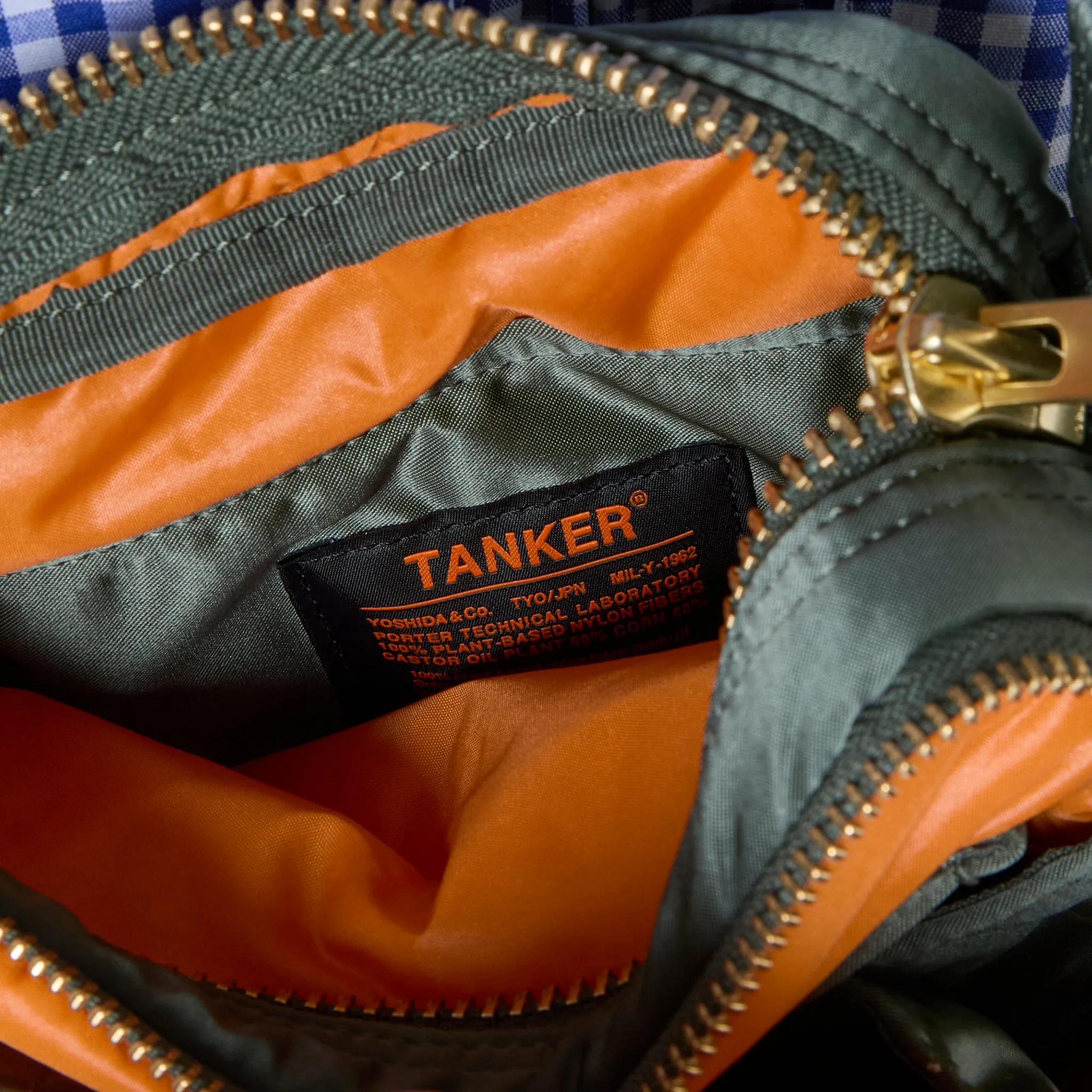 All New Tanker Sling Bag W-Zip Sage Green