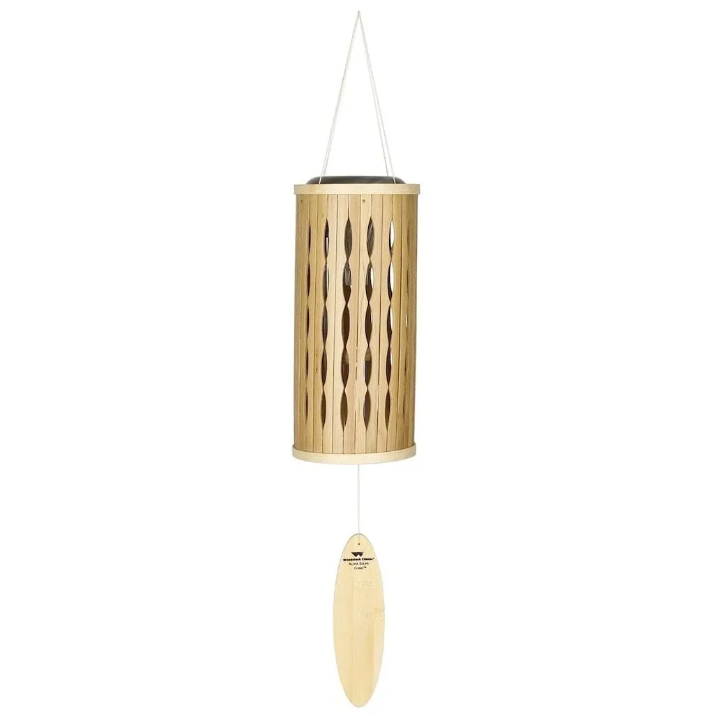 Aloha Solar Wind Chime in Natural by Woodstock Chimes