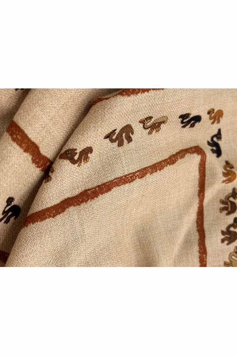 Ancient Camel Shawl, Vicuna & Cashmere