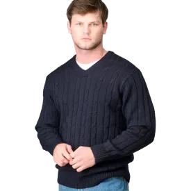 Ansett Pure Wool Vee Neck Pullover