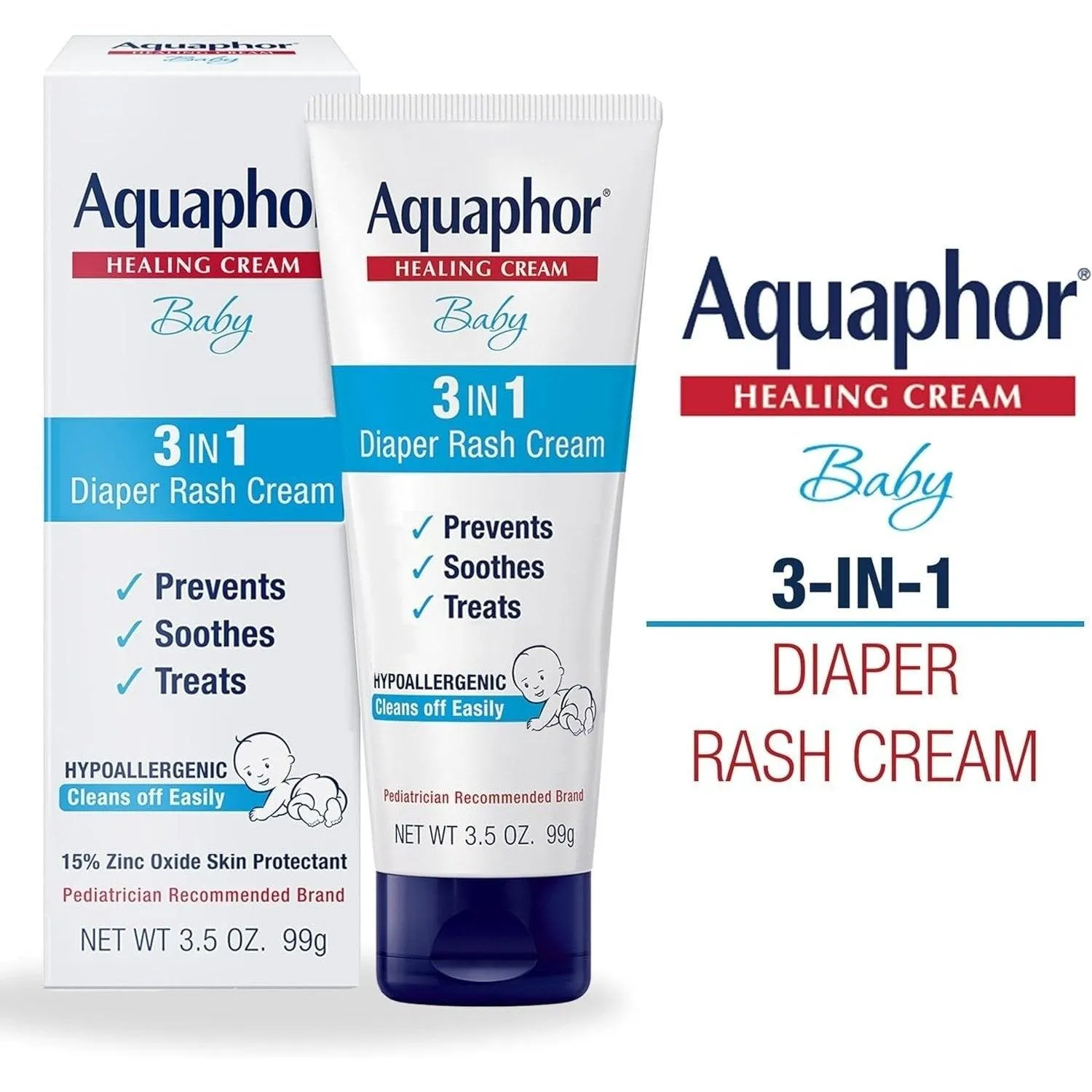 Aquaphor Baby Diaper Rash Cream - 3.5 oz