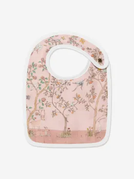 Atelier Choux Baby Girls Reversible In Bloom Bib in Pink