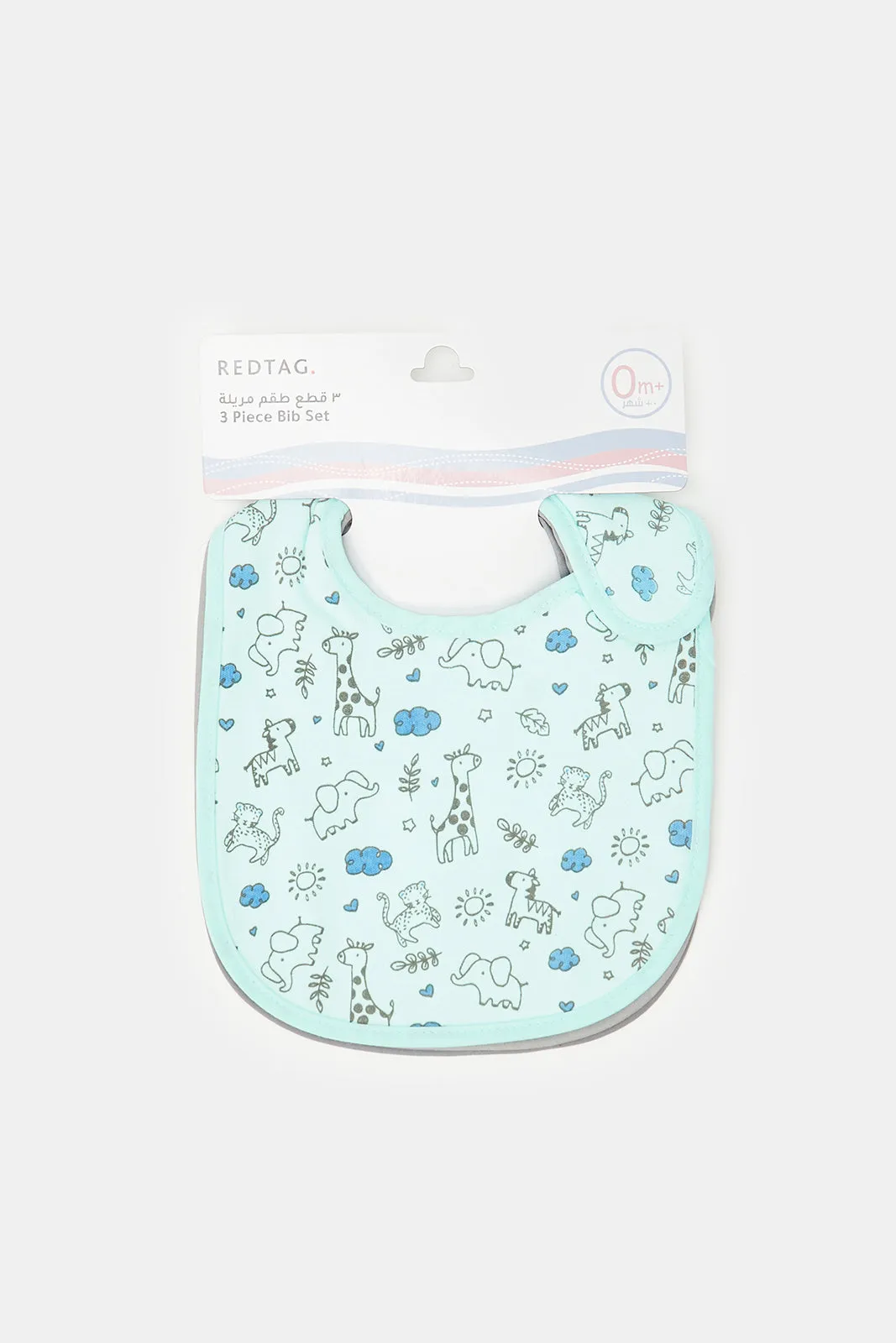 Babies Assorted Printed Bib Set (3 Piece)