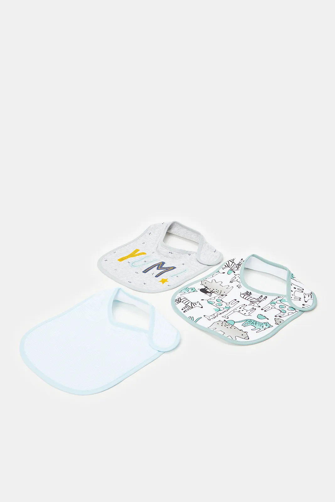 Babies Assorted Printed Bib Set (3 Piece)