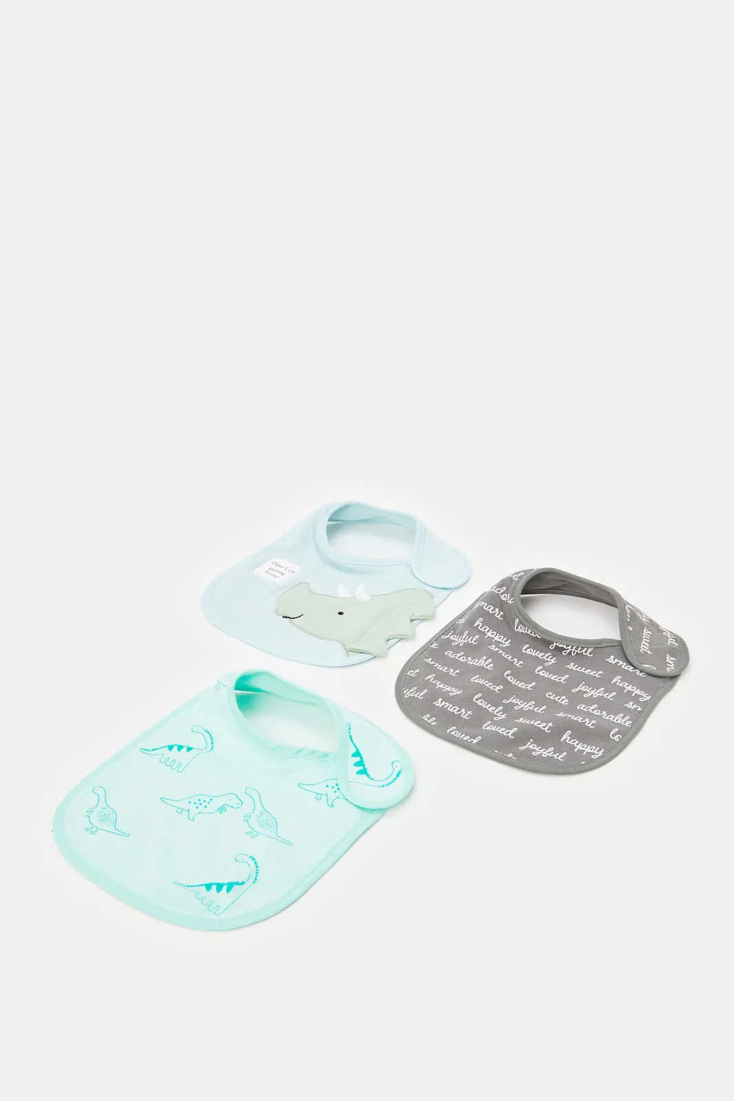 Babies Assorted Printed Bib Set (3 Piece)