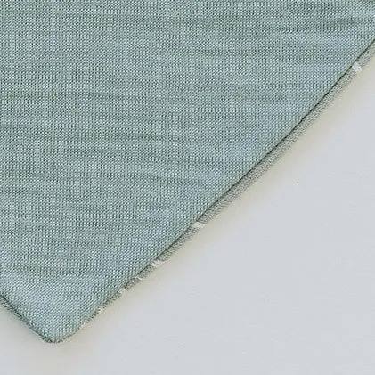 Bandana Bib Set, Merino Wool & Organic Cotton, Set of 2, Sage