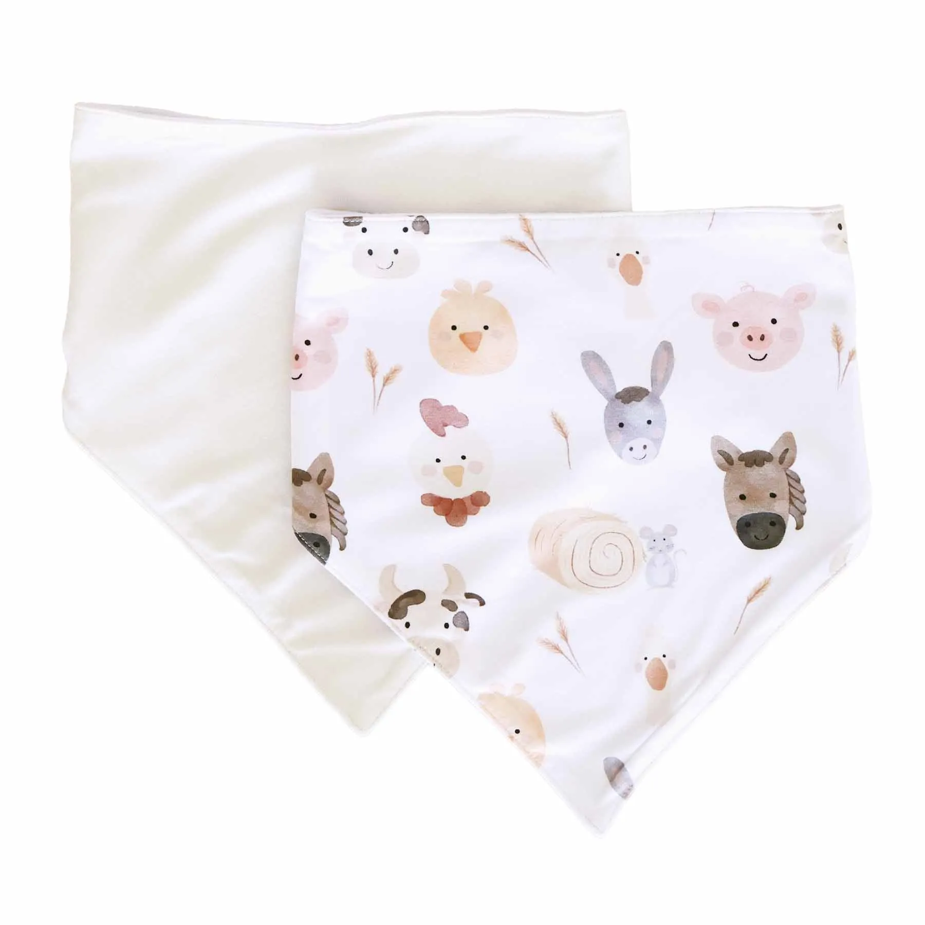 Barnyard Buddies 2pc Bandana Bibs