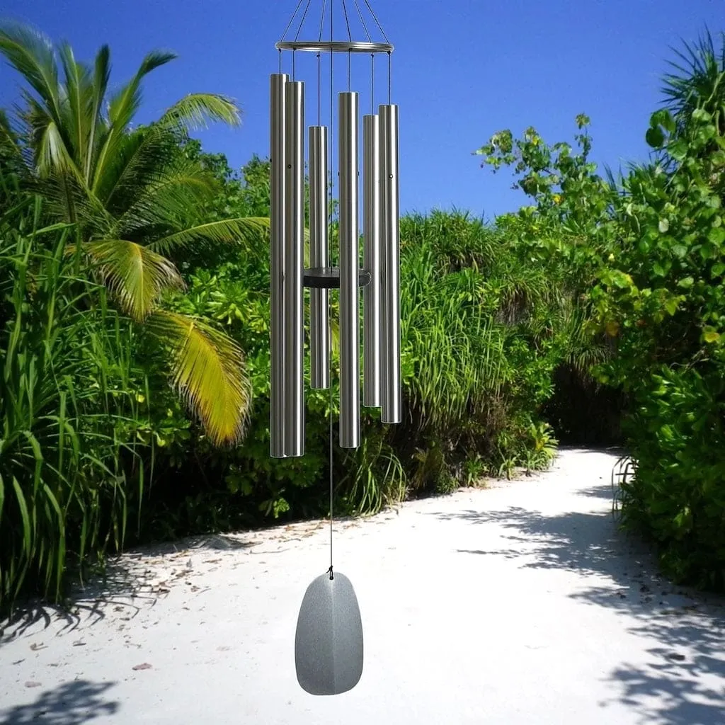 Bells of Paradise in Silver 54-inch by Woodstock Chimes