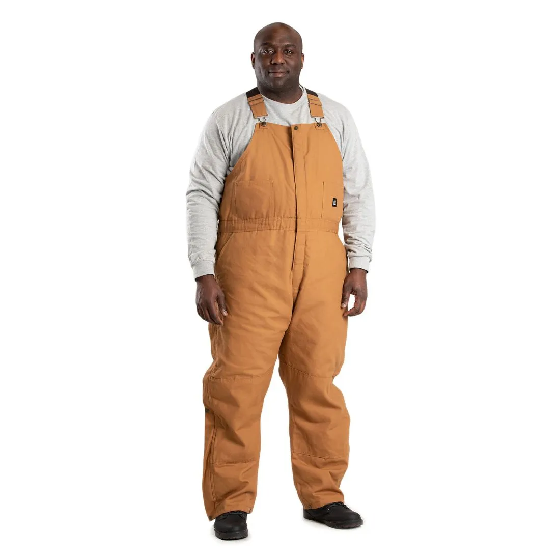 Berne Heritage Men's Insulated Duck Bib Overall B415 - Brown