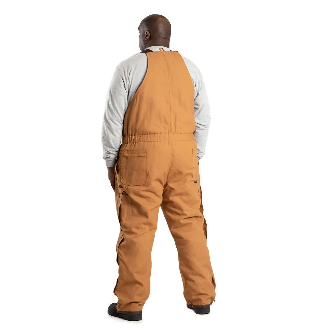 Berne Heritage Men's Insulated Duck Bib Overall B415 - Brown