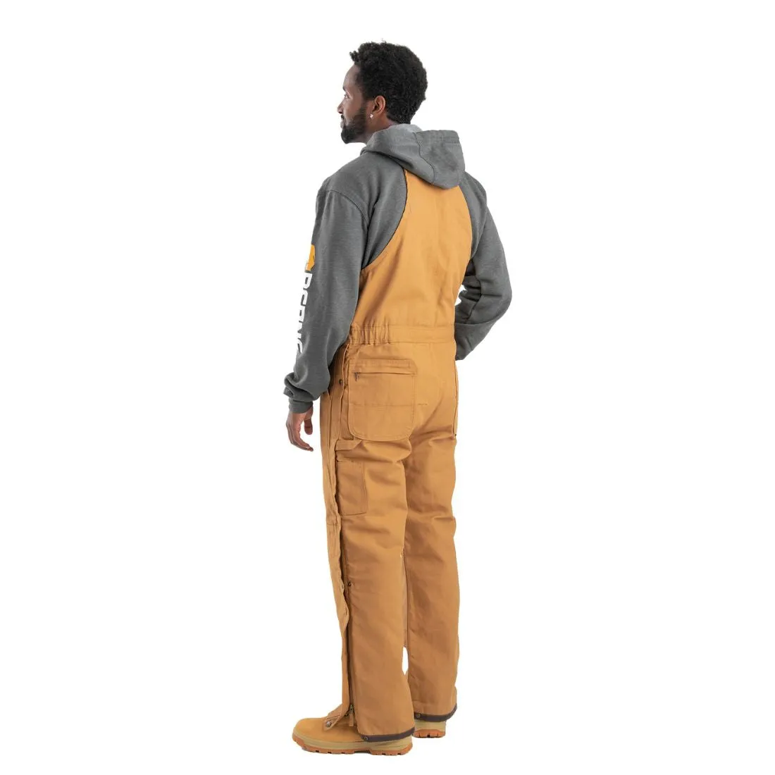 Berne Heritage Men's Insulated Duck Bib Overall B415 - Brown