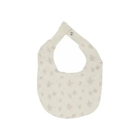 bib floral cluster - vanilla/mauve