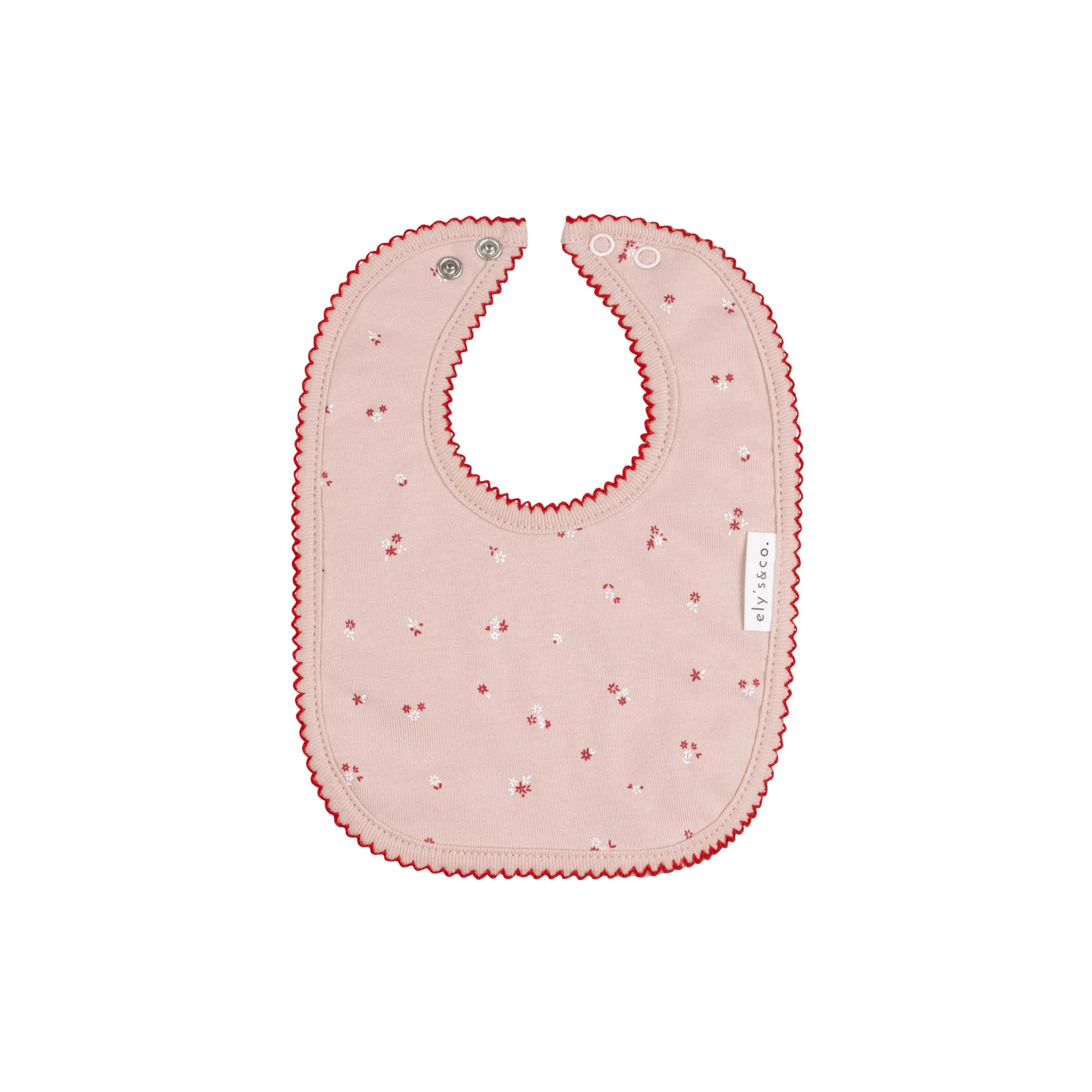 bib velour cluster wrap - pink