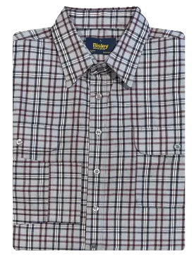 Bisley LS Brushed Cotton Medium Check Shirt