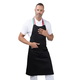 Black Napoli Bib Apron - MANELLI