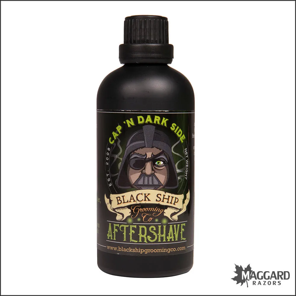 Black Ship Grooming Co. Cap'n Dark Side Aftershave Splash, 3.3oz