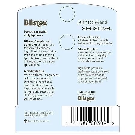 Blistex Simple And Sensitive Lip Care