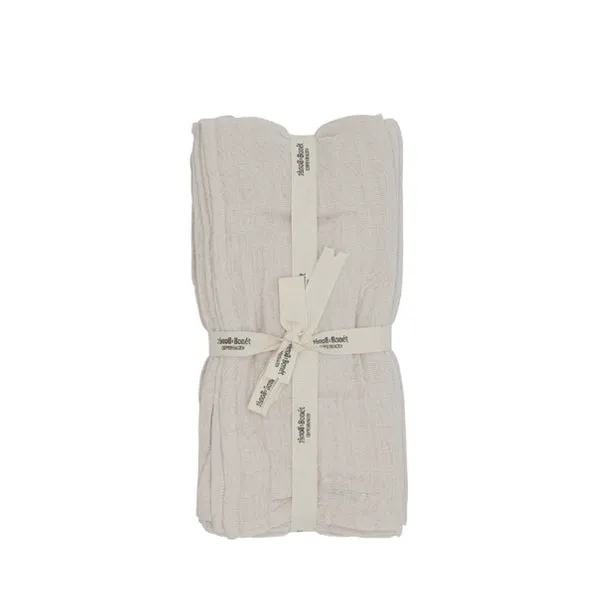 Bonét et Bonét Muslin Cloth 4-Pack - Shell