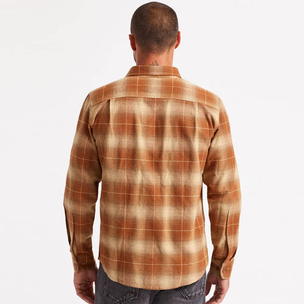 Brixton Bowery Flannel Long Sleeve Shirt Copper