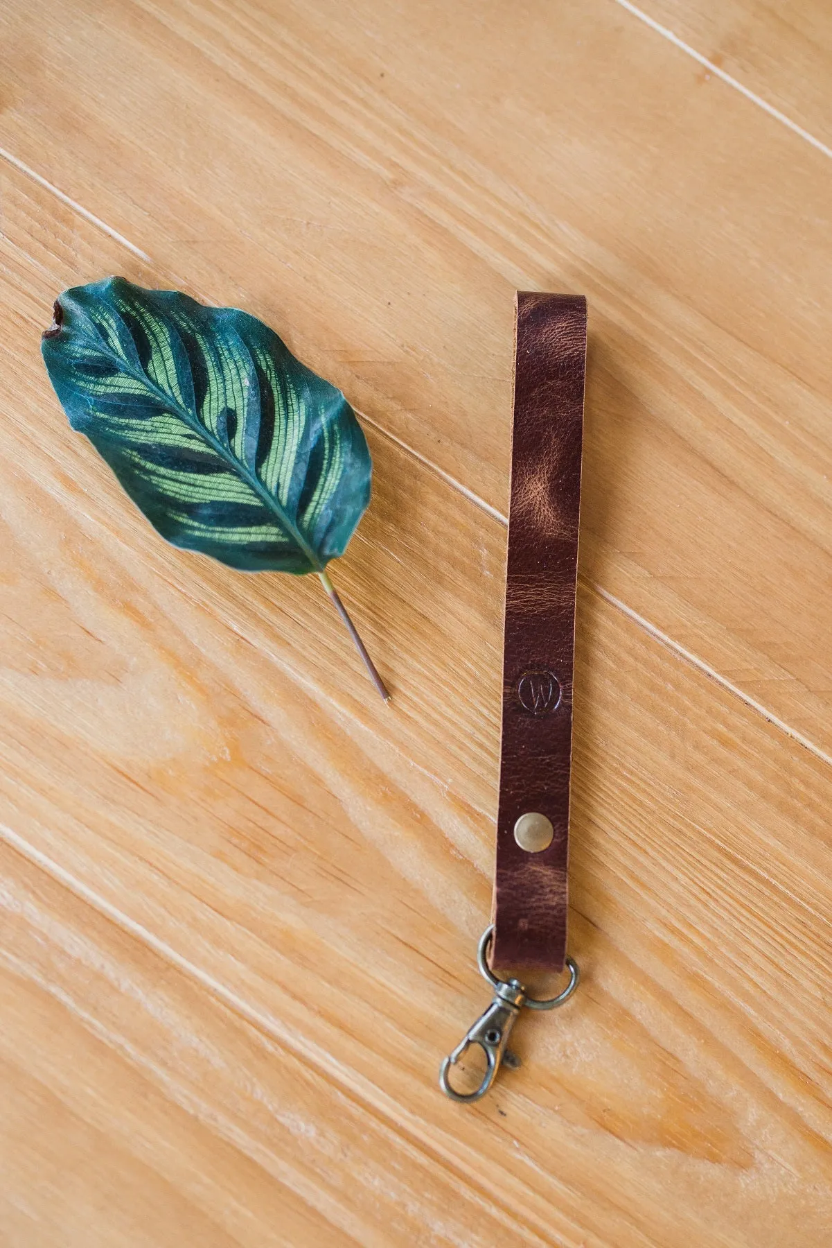 Brown Wristlet Lanyard