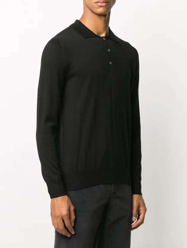 Canali pure wool polo shirt