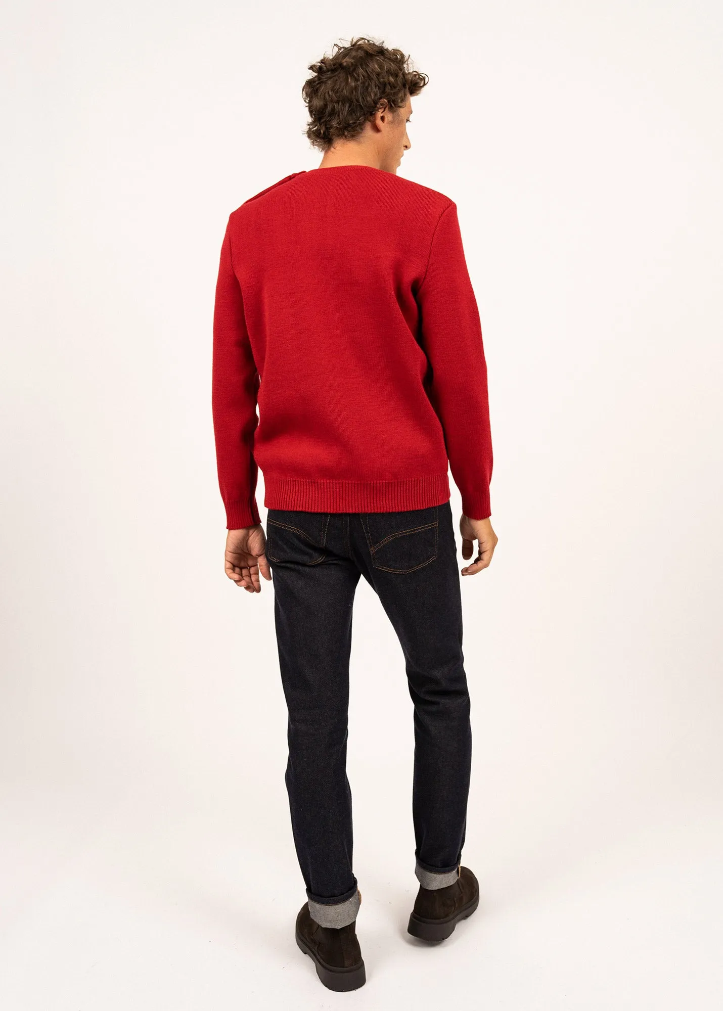 Cancale sailor jumper - regular fit, in pure new wool (MEDOC)