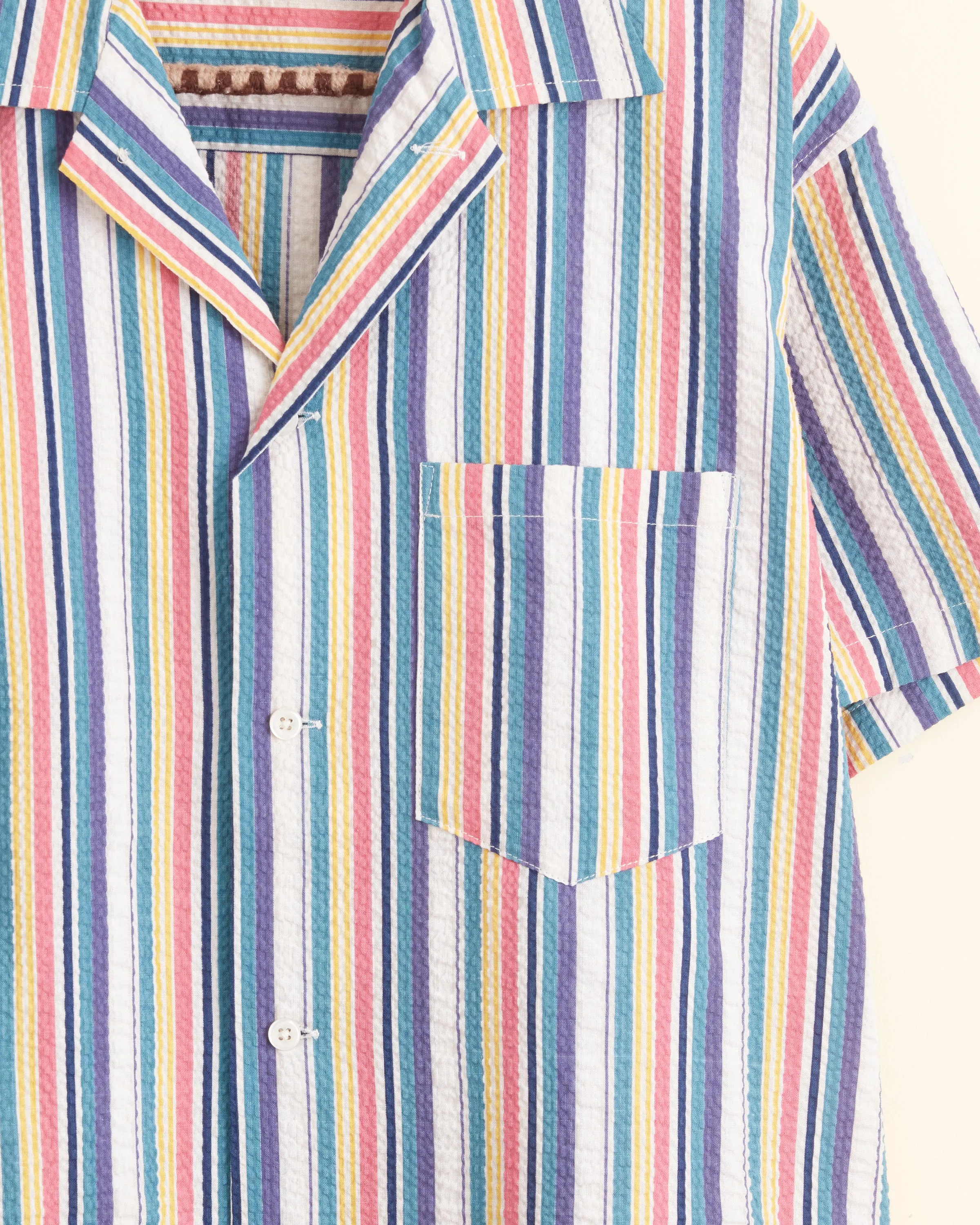 Candy Seersucker Stripe Shirt - M/L