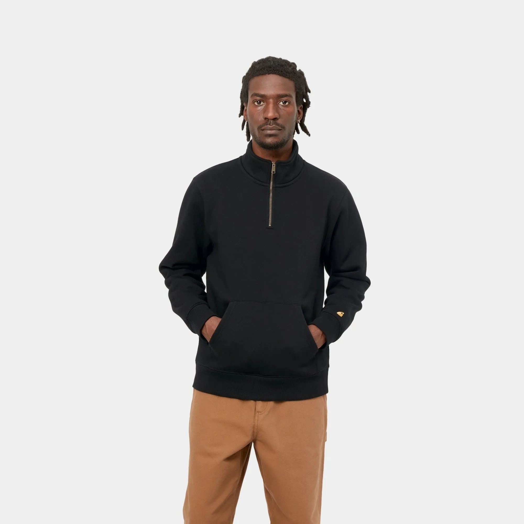 Chase Neck Zip Sweatshirt | Black