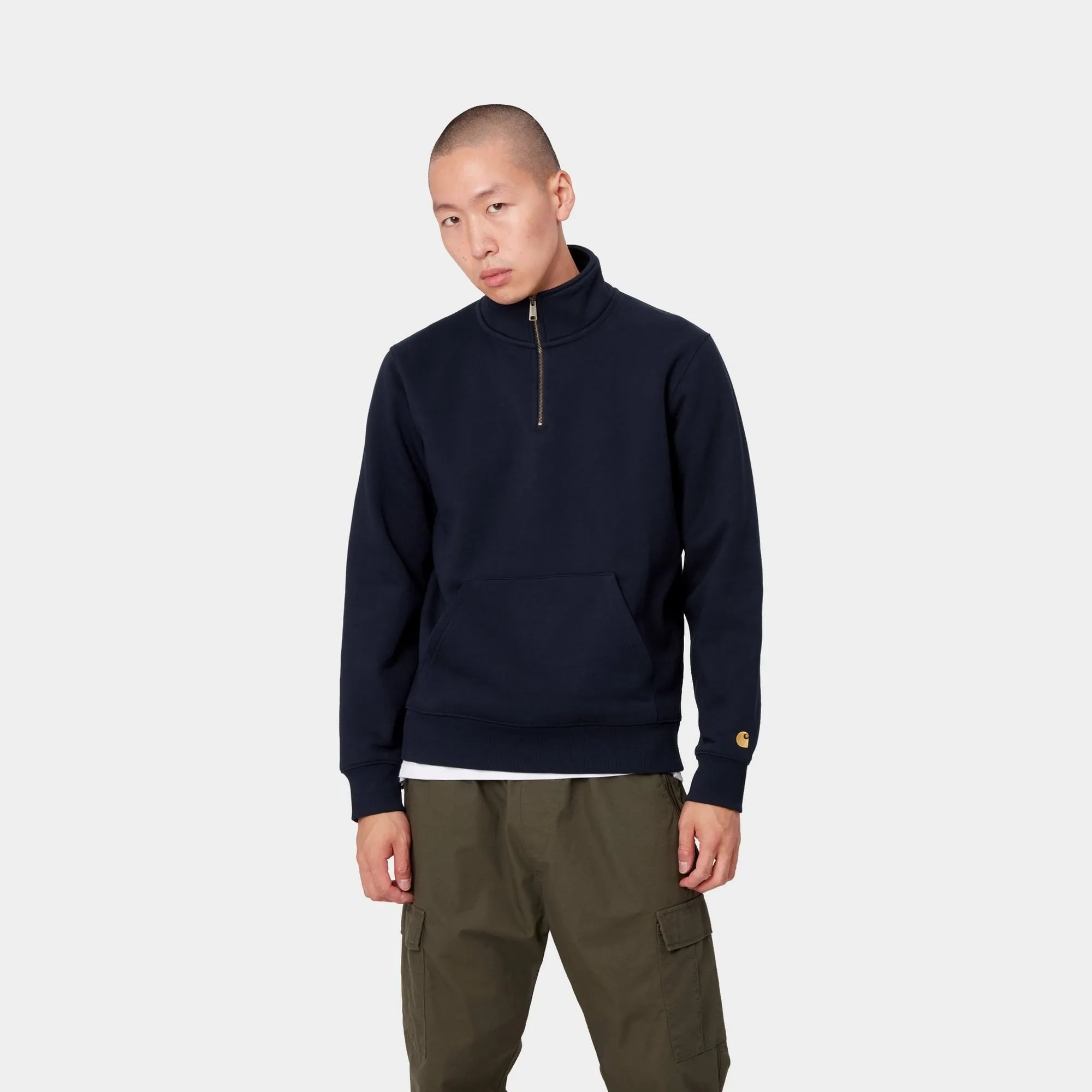 Chase Neck Zip Sweatshirt | Dark Navy