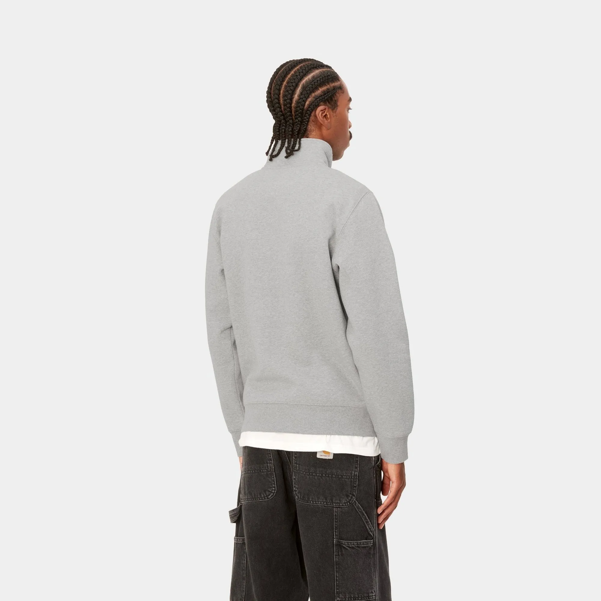 Chase Neck Zip Sweatshirt | Grey Heather