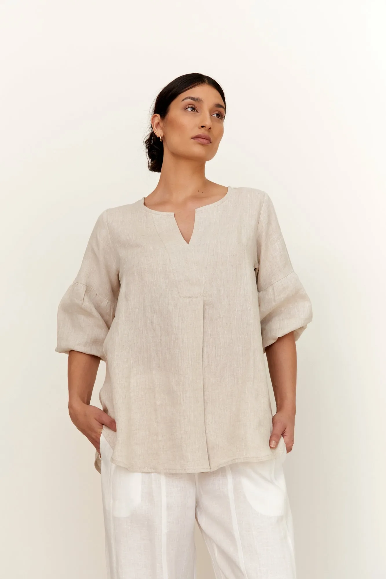 Clancy Linen Top Natural