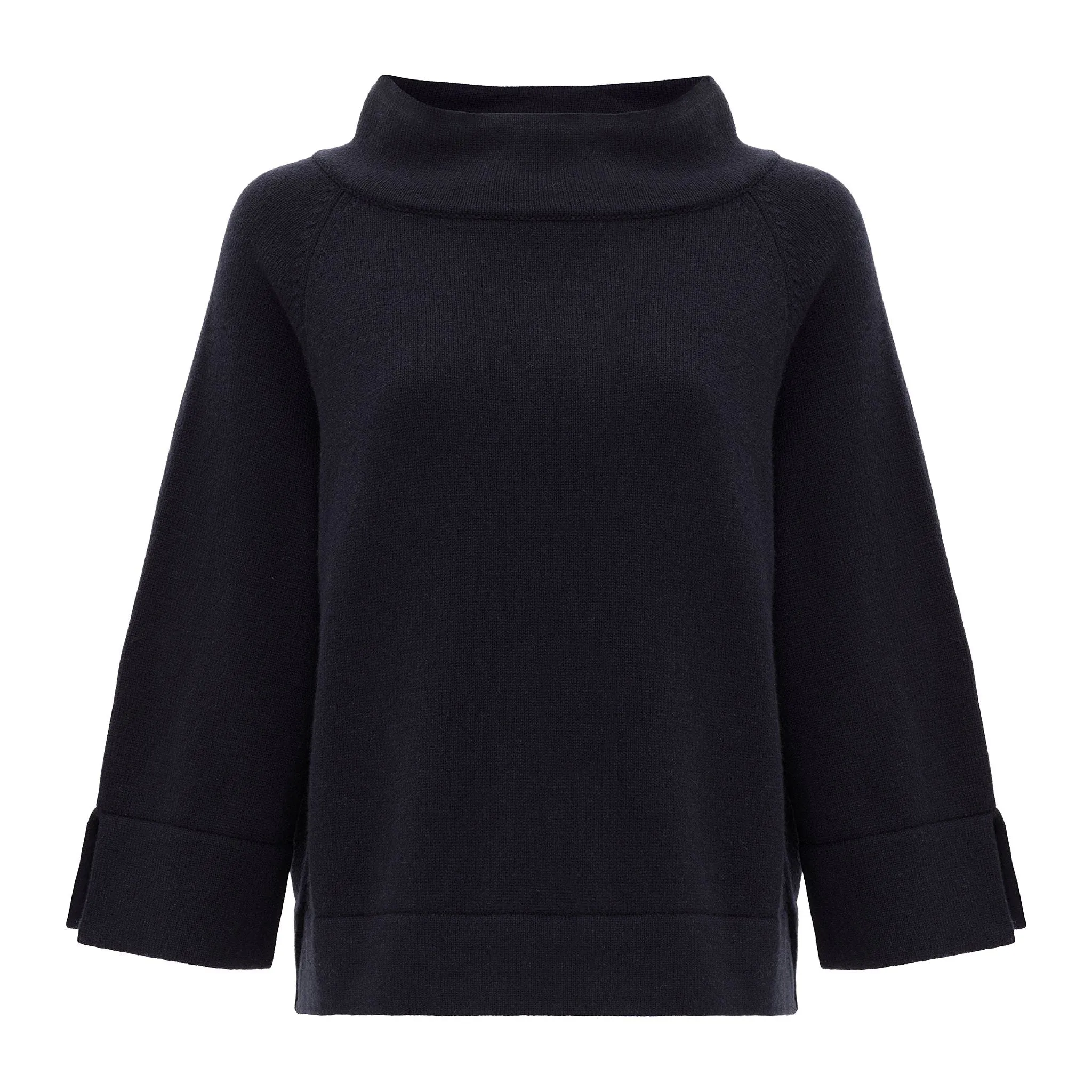 Classic Couture Petite Scottish Cashmere Sweater - Navy