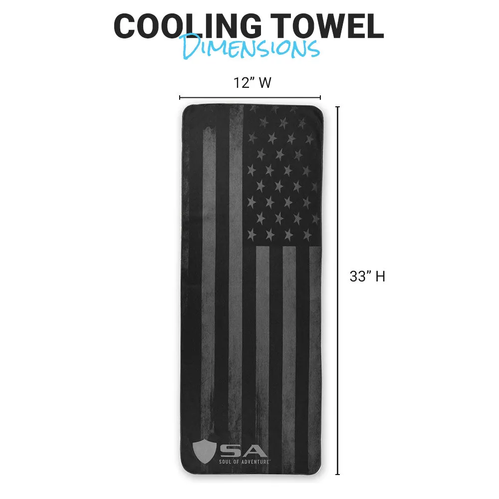 Cooling Towel | Blackout American Flag.