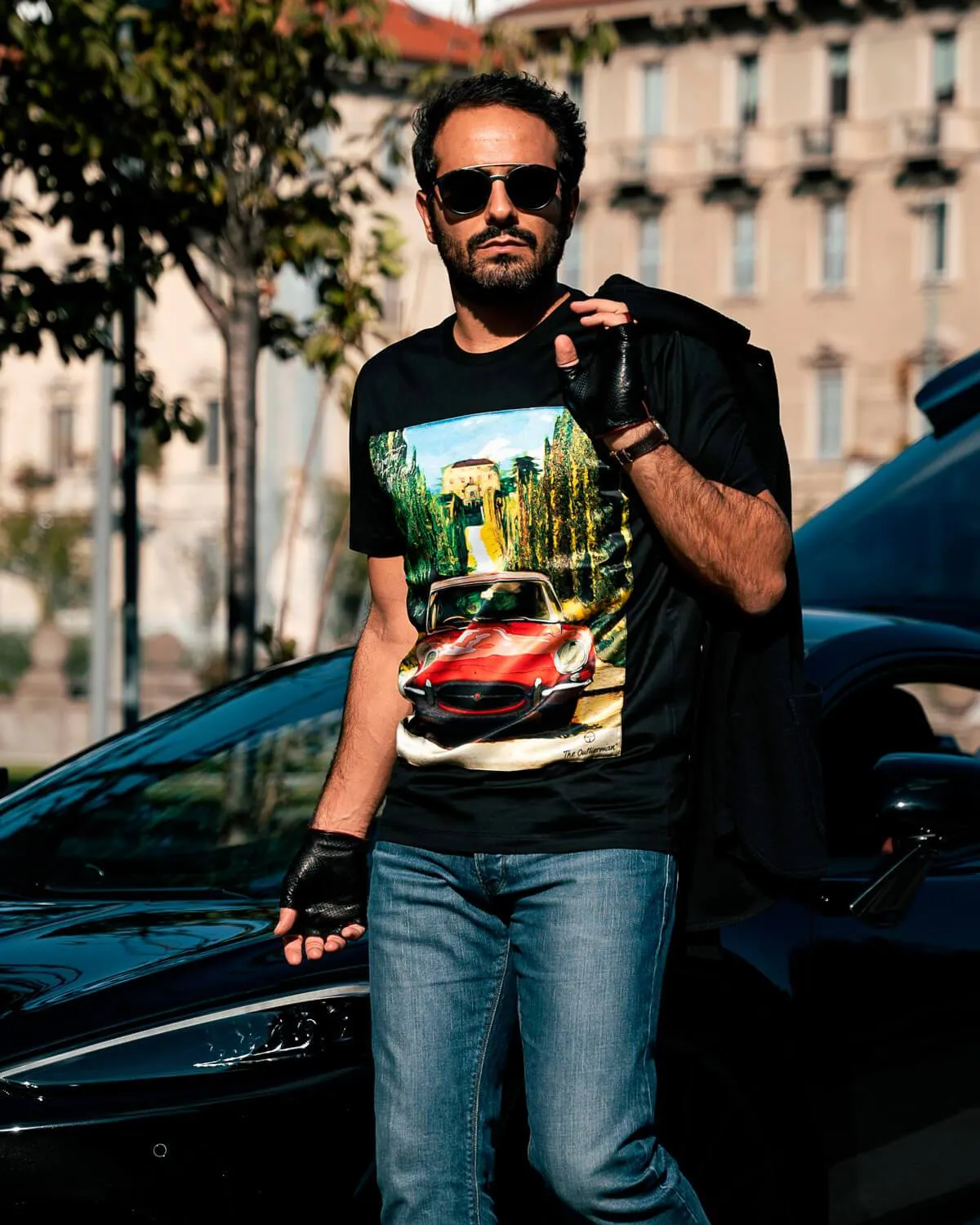 E-TYPE’S PORTRAIT - T-shirt with silk application - Limited Edition