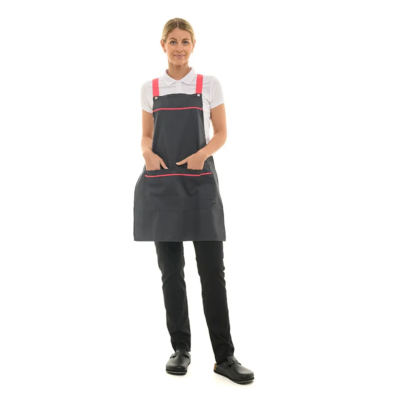 EZAC Anthracite Raspberry Kitchen Chasuble - ROBUR