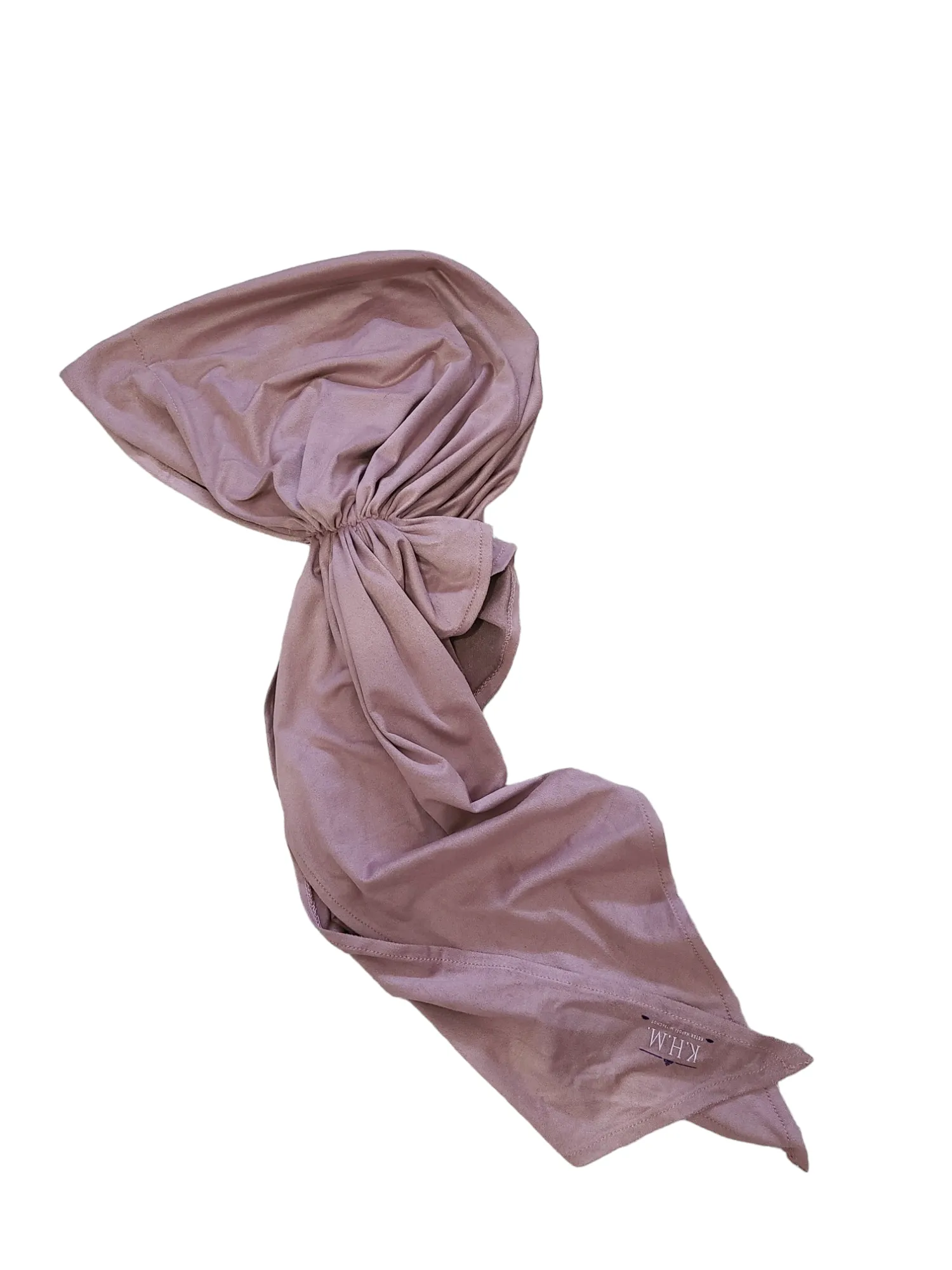 Faux Thin Suede Pretied Scarf