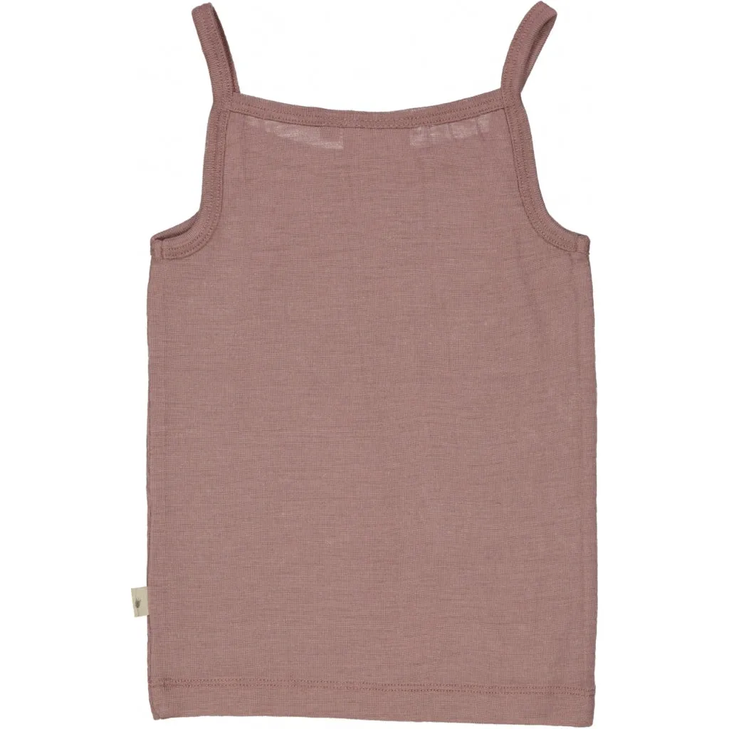 Girls Wool Singlet - dusty lilac