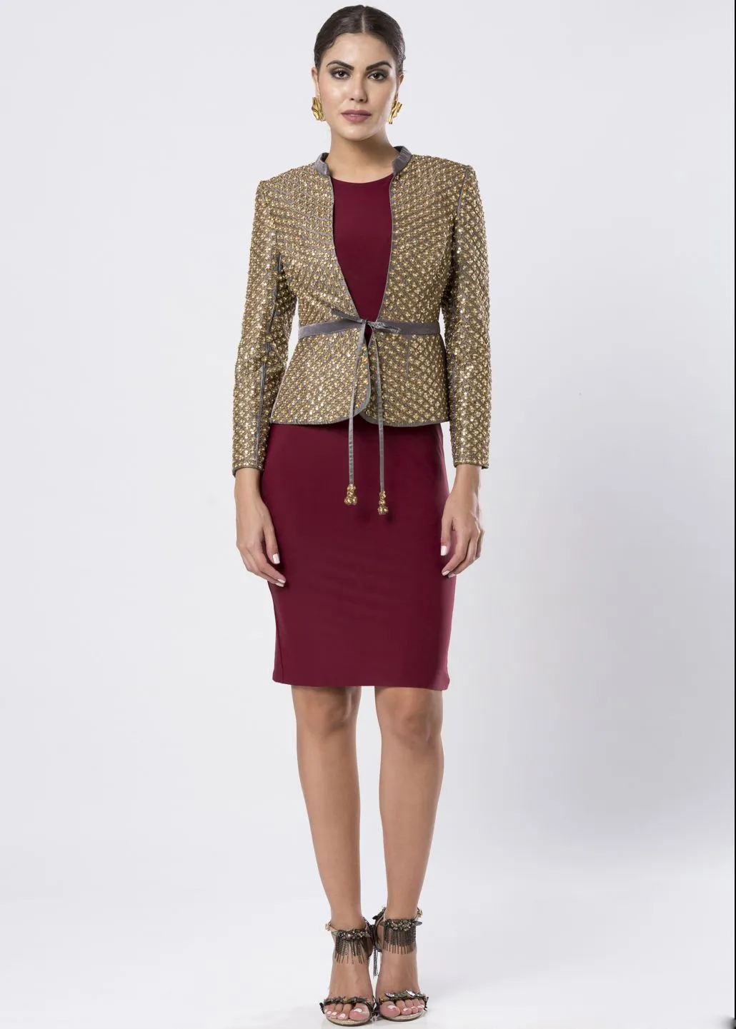 GOLD SEQUINED JACKET