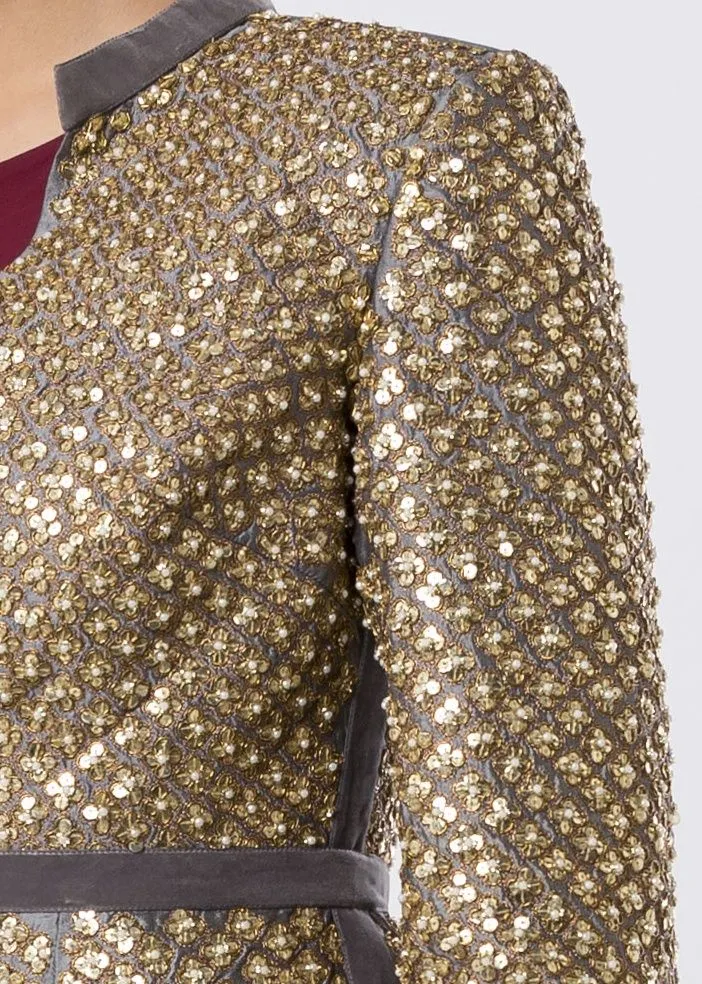 GOLD SEQUINED JACKET