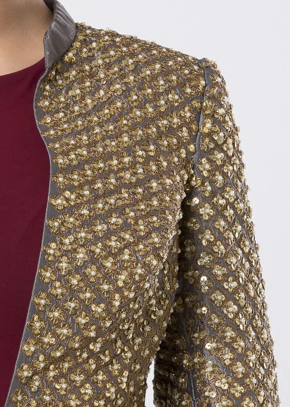 GOLD SEQUINED JACKET