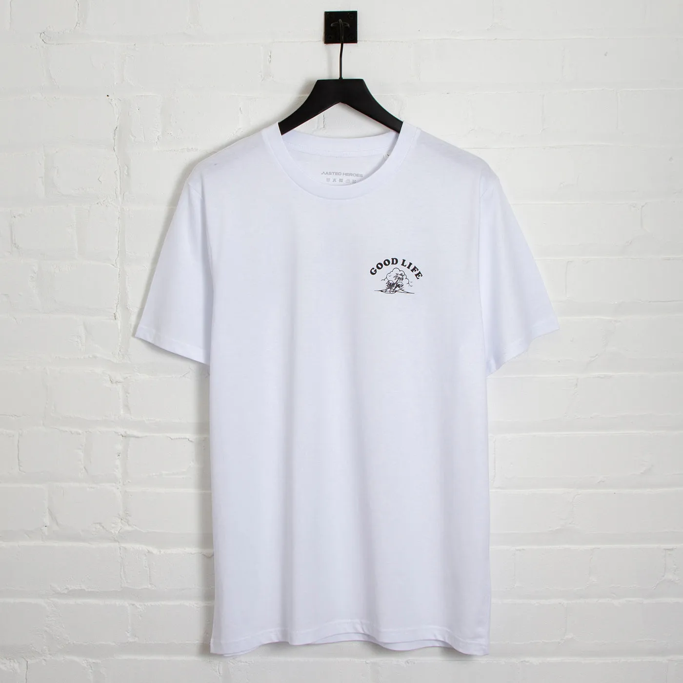 Good Life Black Print - Tshirt - White