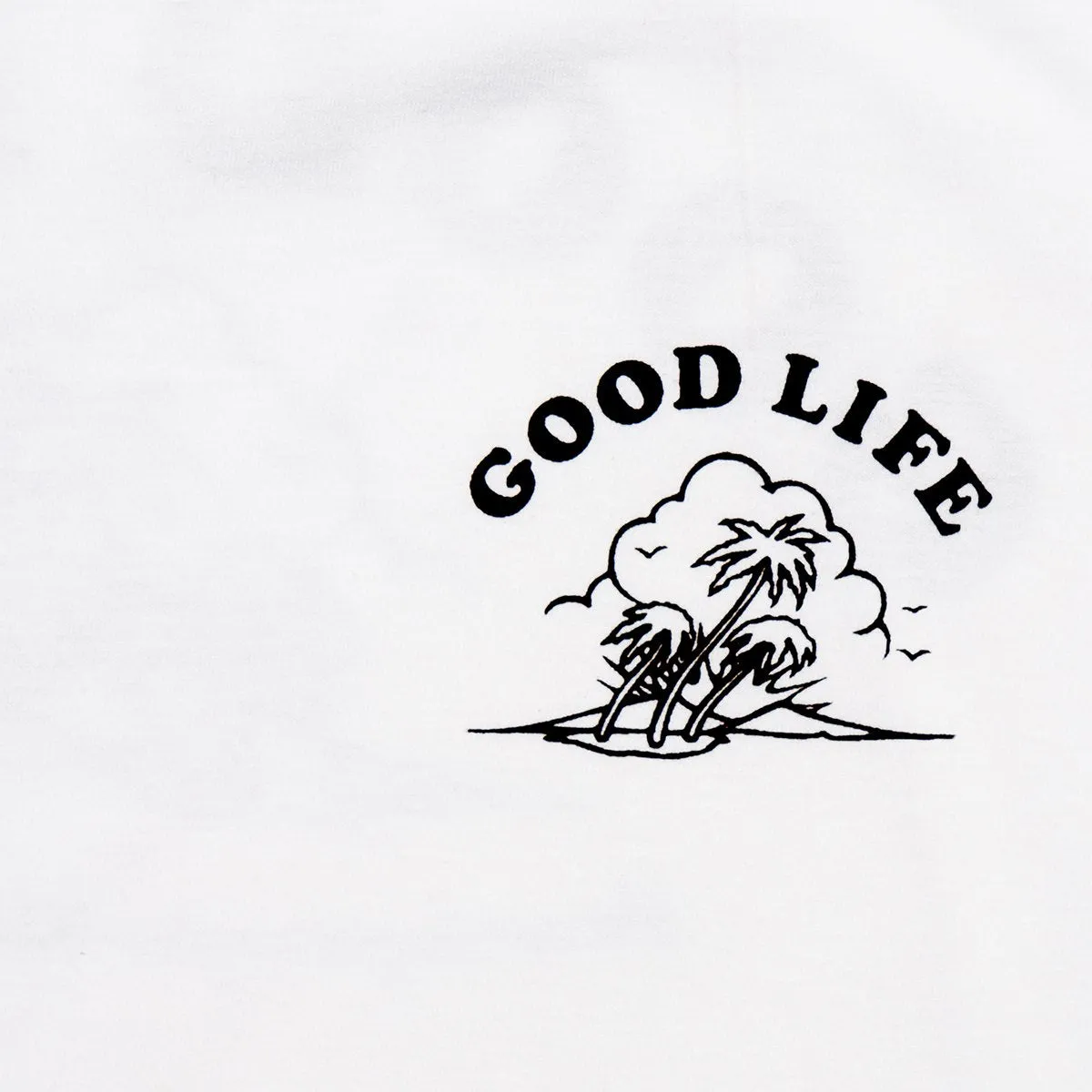 Good Life Black Print - Tshirt - White