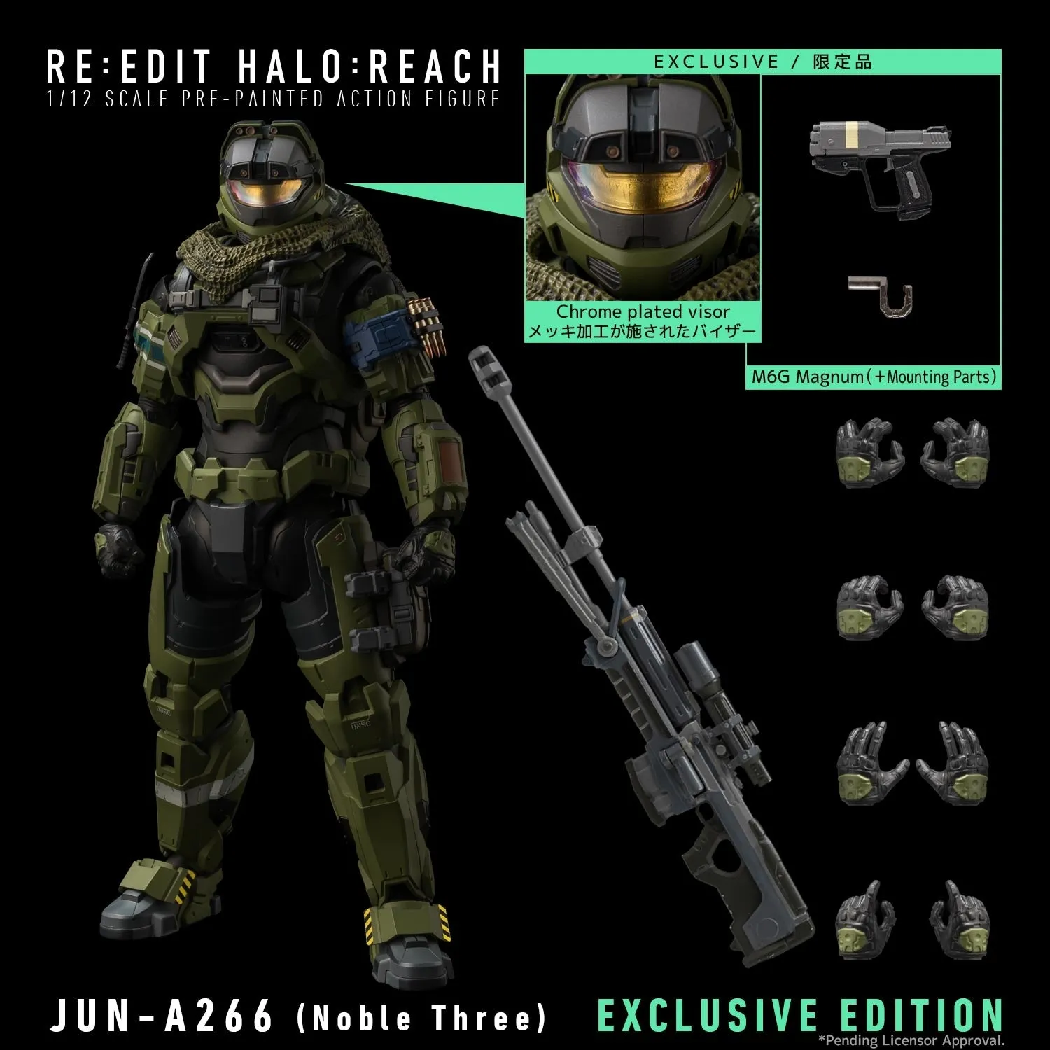 Halo: Reach RE:EDIT JUN-A266 (Noble One) 1/12 Scale PX Previews Exclusive