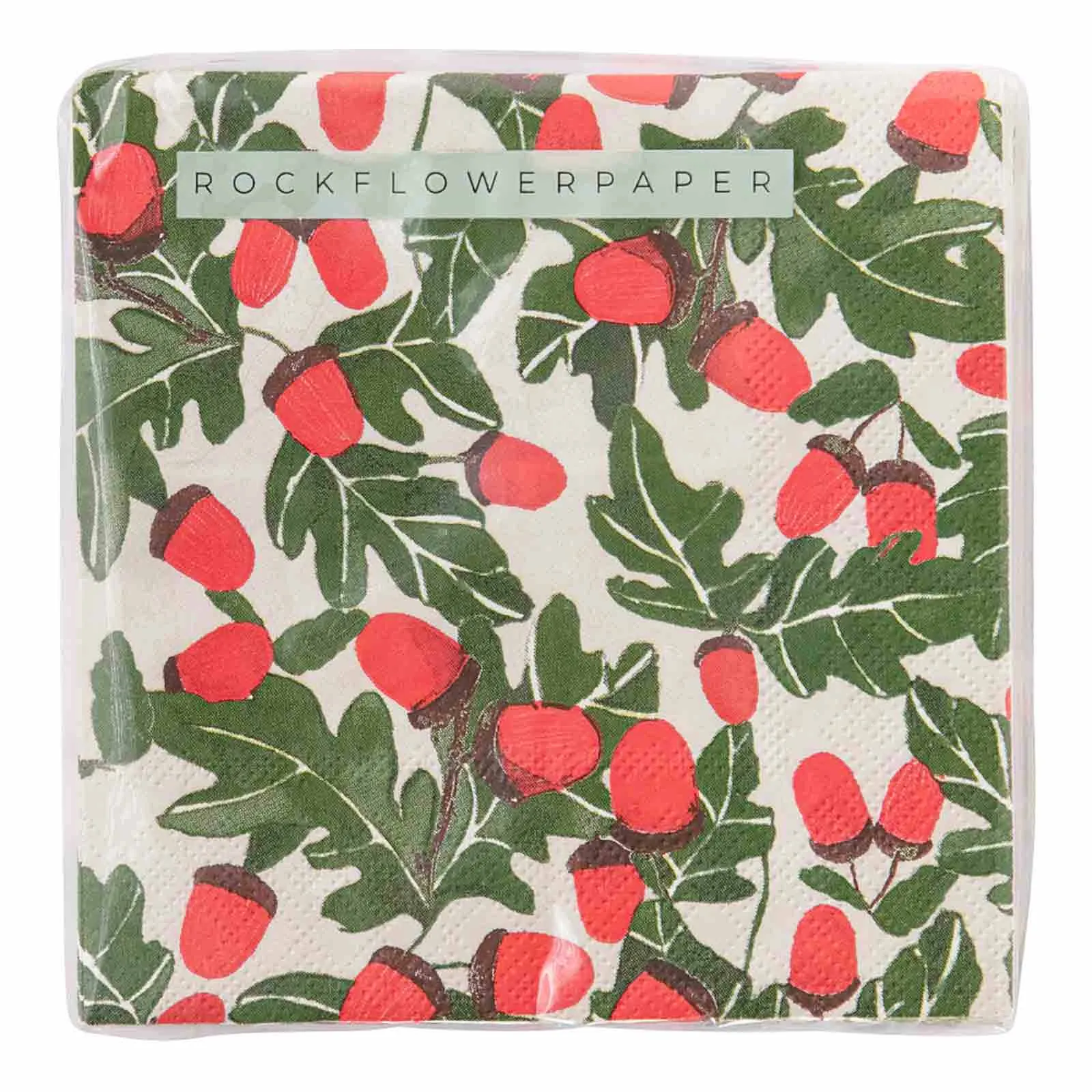 Holiday Acorns Paper Cocktail Napkins (Pack of 20)